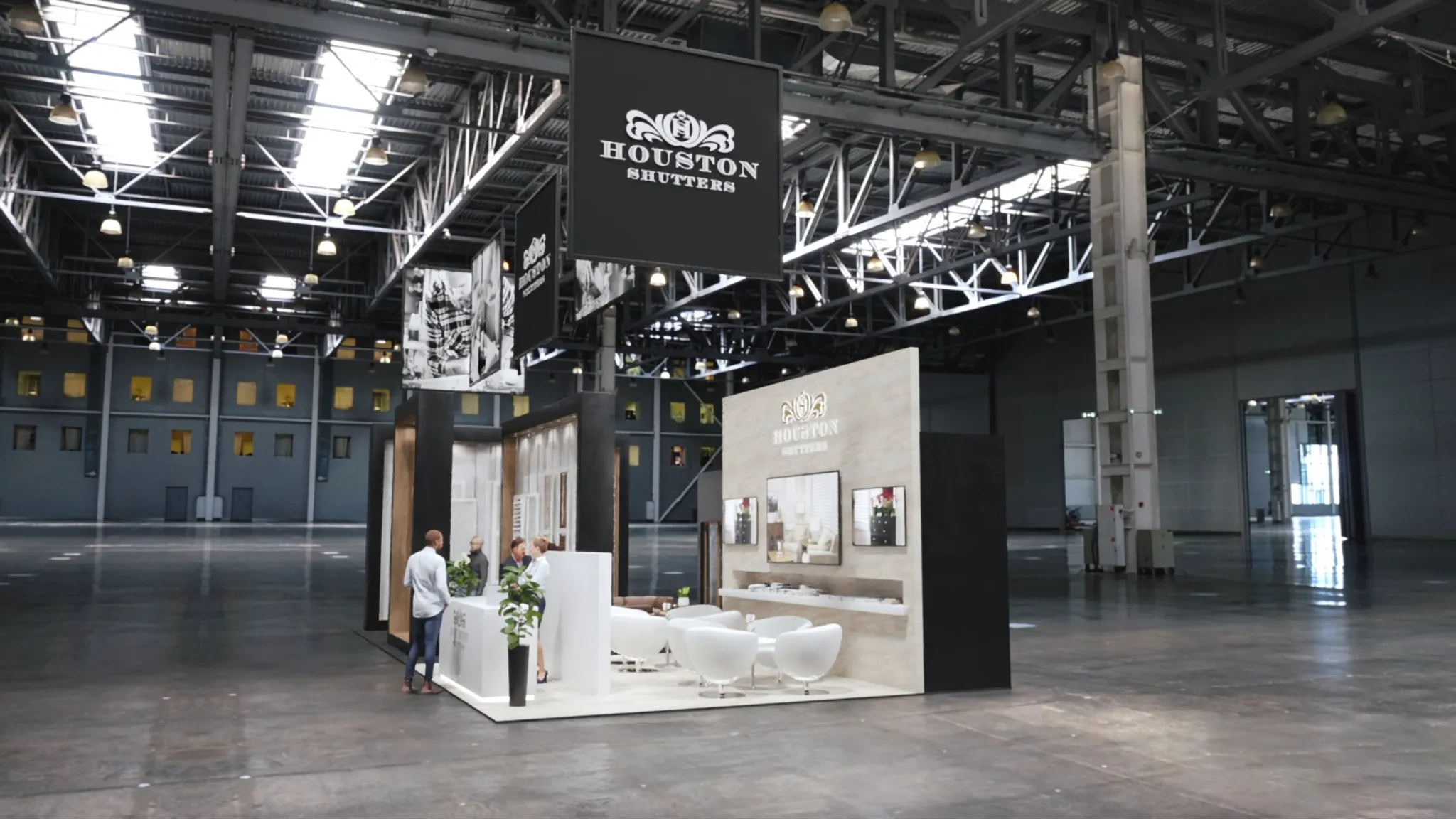 30x40 Island booth design by Reaction Space